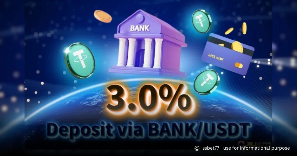 Jiliace Deposit via Bank/USDT – 3% Bonus