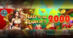 Milyon88 Easy Win Up To 2,000 PHP
