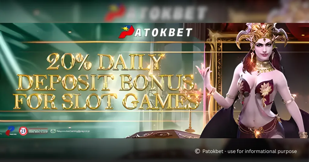 patokbet 20% Daily Deposit Bonus