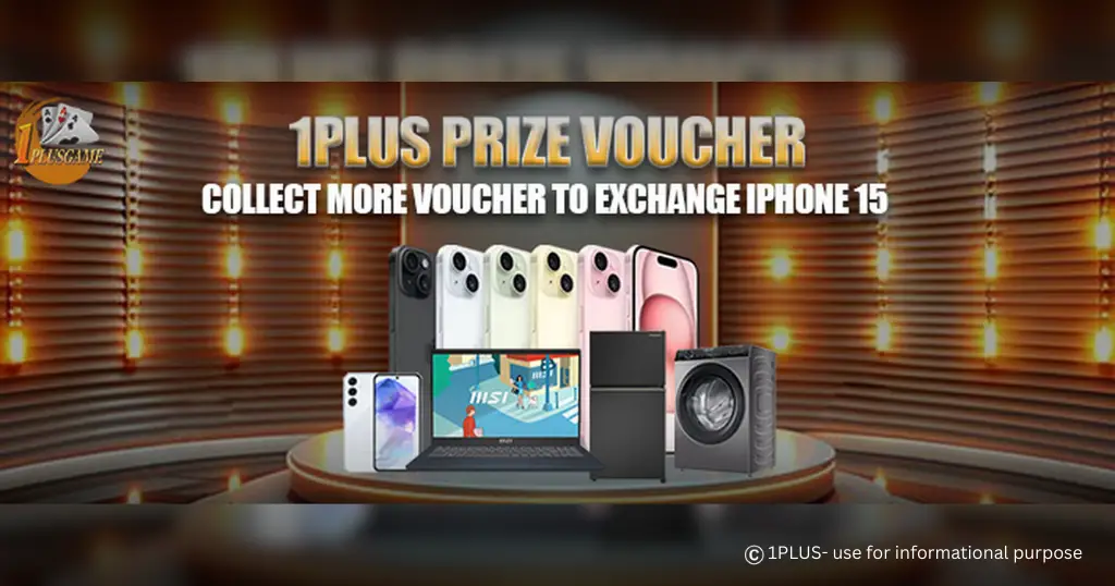 1PLUS PH Lucky iPhone 15 Voucher banner