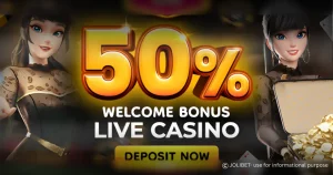 JOLIBET 50% Welcome Bonus banner