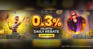 JOLIBET Unlimited Daily Rebate BANNER