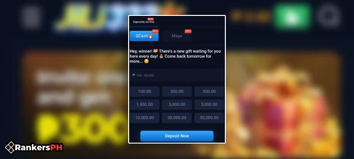 jili333 deposit interface