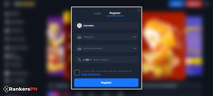 phcrown registration interface