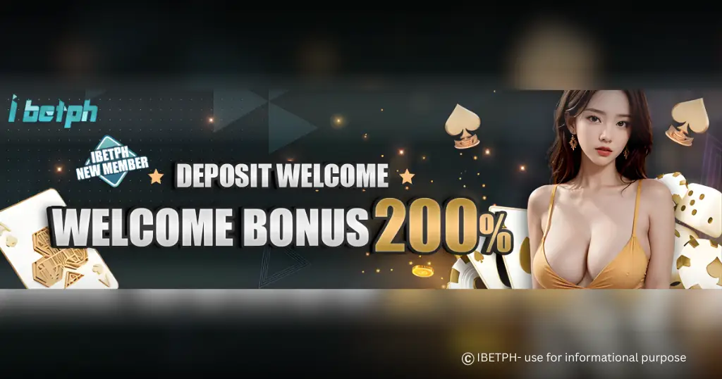IBETPH 200% DEPOSIT WELCOME BONUS BANNER
