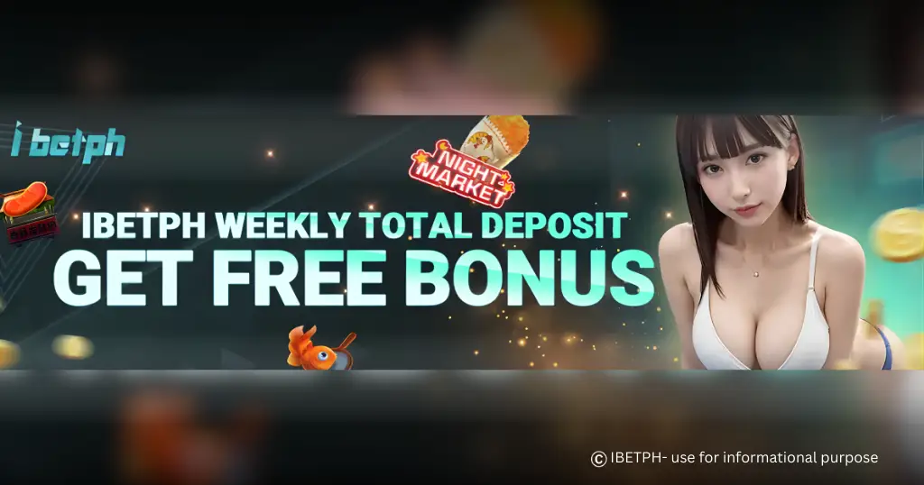 IBETPH WEEKLY TOTAL DEPOSIT BONUS BANNER