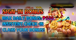 WINDREAM Daily Sign-In Bonus BANNER