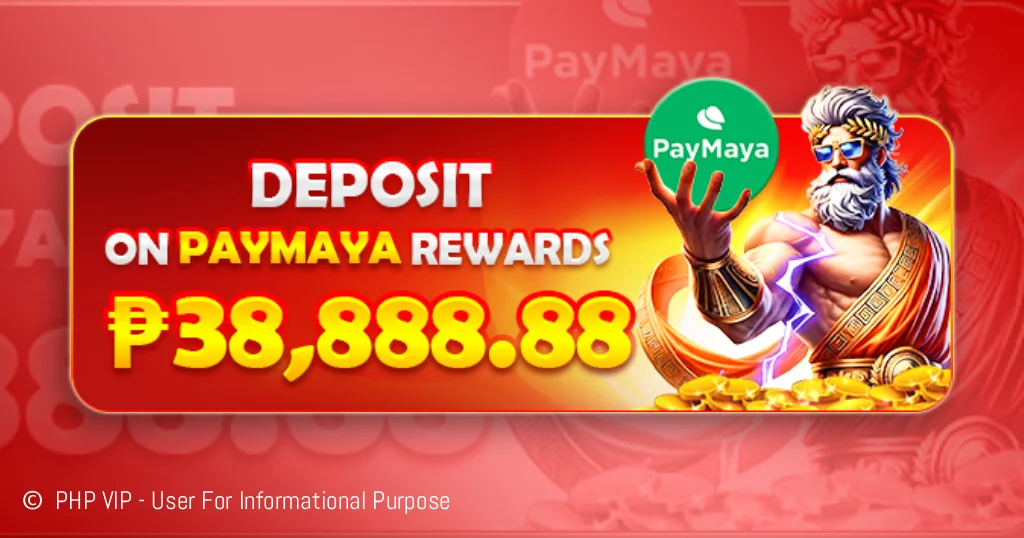 PHP VIP Maya Deposit Rewards banner