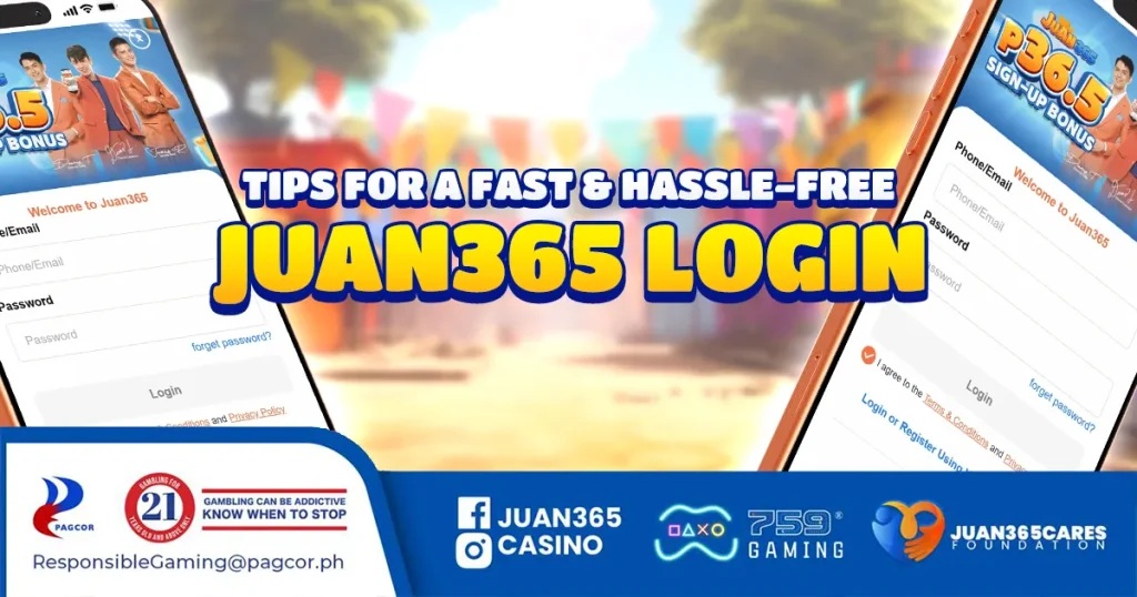 tips for a fast & hassle-free juan365 login