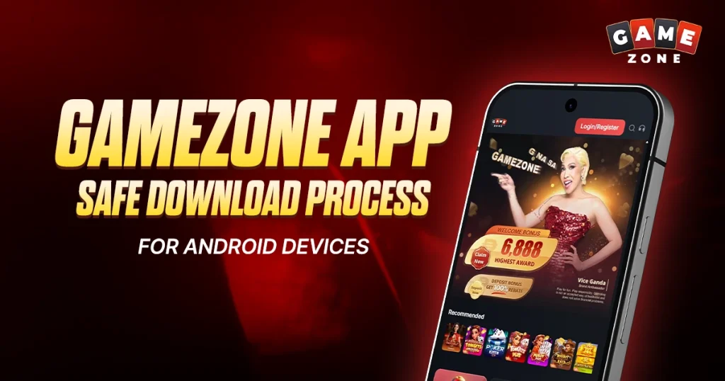 image of gamezone app safe download process for android devices